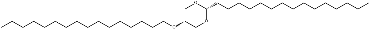 2α-Pentadecyl-5α-(hexadecyloxy)-1,3-dioxane structure