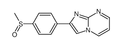 2-[4-(Methylsulfinyl)phenyl]imidazo[1,2-a]pyrimidine structure