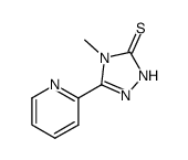 4-METHYL-5-PYRIDIN-2-YL-4H-1,2,4-TRIAZOLE-3-THIOL结构式