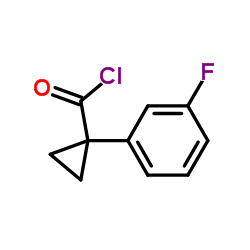 Cyclopropanecarbonyl chloride, 1-(3-fluorophenyl)- (9CI)结构式
