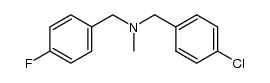 (4-chloro-benzyl)-(4-fluoro-benzyl)-methyl-amine Structure