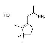 1-(2,3,3-trimethylcyclopenten-1-yl)propan-2-amine,hydrochloride结构式