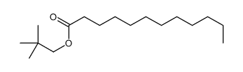 Dodecanoic acid, 2,2-dimethylpropyl ester structure