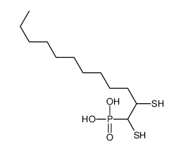 1,2-bis(sulfanyl)dodecylphosphonic acid结构式