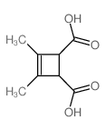2,3-dimethylcyclobut-2-ene-1,4-dicarboxylic acid结构式