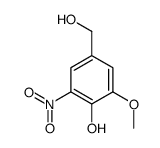 4-(hydroxymethyl)-2-methoxy-6-nitrophenol结构式