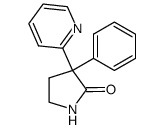 3-phenyl-3-pyridin-2-yl-pyrrolidin-2-one Structure
