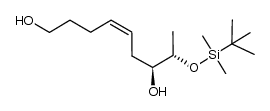 (7S,8S,Z)-8-((tert-butyldimethylsilyl)oxy)non-4-ene-1,7-diol结构式