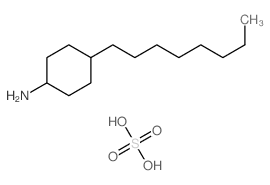 4-octylcyclohexan-1-amine,sulfuric acid结构式