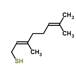 Geranyl mercaptan structure