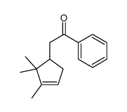 1-phenyl-2-(2,2,3-trimethylcyclopent-3-en-1-yl)ethanone结构式