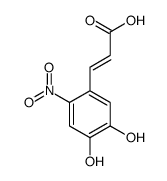 (2E)-3-(4,5-Dihydroxy-2-nitrophenyl)acrylic acid Structure