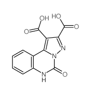 5-oxo-3H-pyrazolo[1,5-c]quinazoline-1,2-dicarboxylic acid结构式