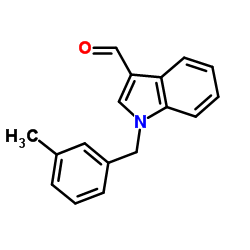 1-(3-Methylbenzyl)-1H-indole-3-carbaldehyde Structure