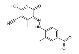 1,2-dihydro-6-hydroxy-4-methyl-5-[(2-methyl-4-nitrophenyl)azo]-2-oxonicotinonitrile结构式