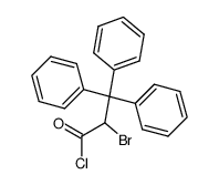 2-bromo-3,3,3-triphenylpropanoyl chloride结构式