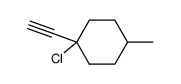 1-ethynyl-1-chloro-4-methyl-cyclohexane结构式