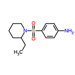 4-[(2-Ethyl-1-piperidinyl)sulfonyl]aniline结构式