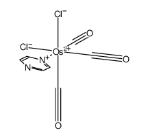 [fac-Os(CO)3Cl2(pyrazine)]结构式