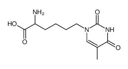 2-amino-6-(1-thyminyl)hexanoic acid Structure