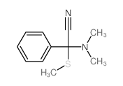 Benzeneacetonitrile, a-(dimethylamino)-a-(methylthio)- structure