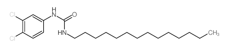 Urea,N-(3,4-dichlorophenyl)-N'-tetradecyl- Structure
