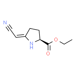 L-Proline, 5-(cyanomethylene)-, ethyl ester (9CI) structure