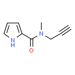 1H-Pyrrole-2-carboxamide,N-methyl-N-2-propynyl-(9CI)结构式