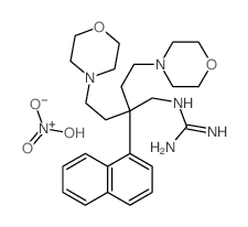 dihydroxy-oxo-azanium; 2-[4-morpholin-4-yl-2-(2-morpholin-4-ylethyl)-2-naphthalen-1-yl-butyl]guanidine Structure