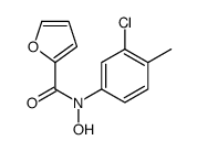 N-(3-chloro-4-methylphenyl)-N-hydroxyfuran-2-carboxamide结构式