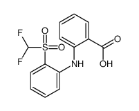 2-[2-(difluoromethylsulfonyl)anilino]benzoic acid结构式