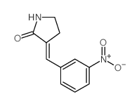 3-[(3-nitrophenyl)methylidene]pyrrolidin-2-one Structure