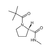 pivaloyl-proline N-methylamide结构式