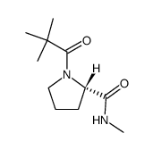 pivaloyl-proline N-methylamide structure