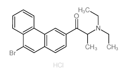 1-(9-bromophenanthren-3-yl)-2-diethylamino-propan-1-one结构式