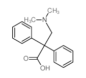 Benzeneacetic acid, a-[(dimethylamino)methyl]-a-phenyl-结构式