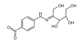 (2R,3S,4Z)-4-[(4-nitrophenyl)hydrazinylidene]pentane-1,2,3,5-tetrol Structure