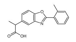 α-Methyl-2-(2-methylphenyl)-5-benzoxazoleacetic acid结构式