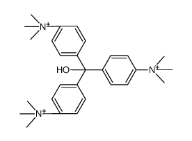 N.N.N'.N'.N''.N''-hexamethyl-pararosaniline-tris hydroxymethylate Structure