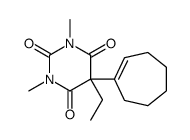 5-(1-Cyclohepten-1-yl)-5-ethyl-1,3-dimethyl-2,4,6(1H,3H,5H)-pyrimidinetrione结构式