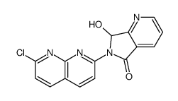 6-(7-chloro-[1,8]naphthyridin-2-yl)-7-hydroxy-6,7-dihydro-pyrrolo[3,4-b]pyridin-5-one Structure