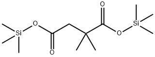 2,2-Dimethylbutanedioic acid bis(trimethylsilyl) ester结构式