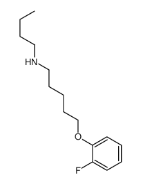 N-butyl-5-(2-fluorophenoxy)pentan-1-amine结构式
