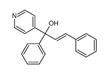 α-Phenyl-α-[(Z)-2-phenylvinyl]-4-pyridinemethanol结构式