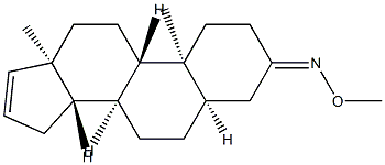 5β-Androst-16-en-3-one O-methyl oxime结构式