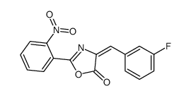 4-[(3-fluorophenyl)methylidene]-2-(2-nitrophenyl)-1,3-oxazol-5-one Structure