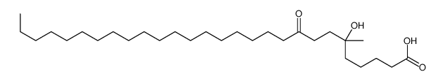 6-hydroxy-6-methyl-9-oxooctacosanoic acid结构式