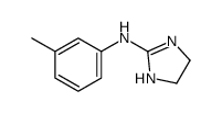 N-(3-methylphenyl)-4,5-dihydro-1H-imidazol-2-amine结构式