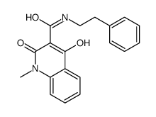 4-hydroxy-1-methyl-2-oxo-N-(2-phenylethyl)quinoline-3-carboxamide Structure