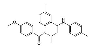 [2,6-dimethyl-4-(4-methylanilino)-3,4-dihydro-2H-quinolin-1-yl]-(4-methoxyphenyl)methanone Structure